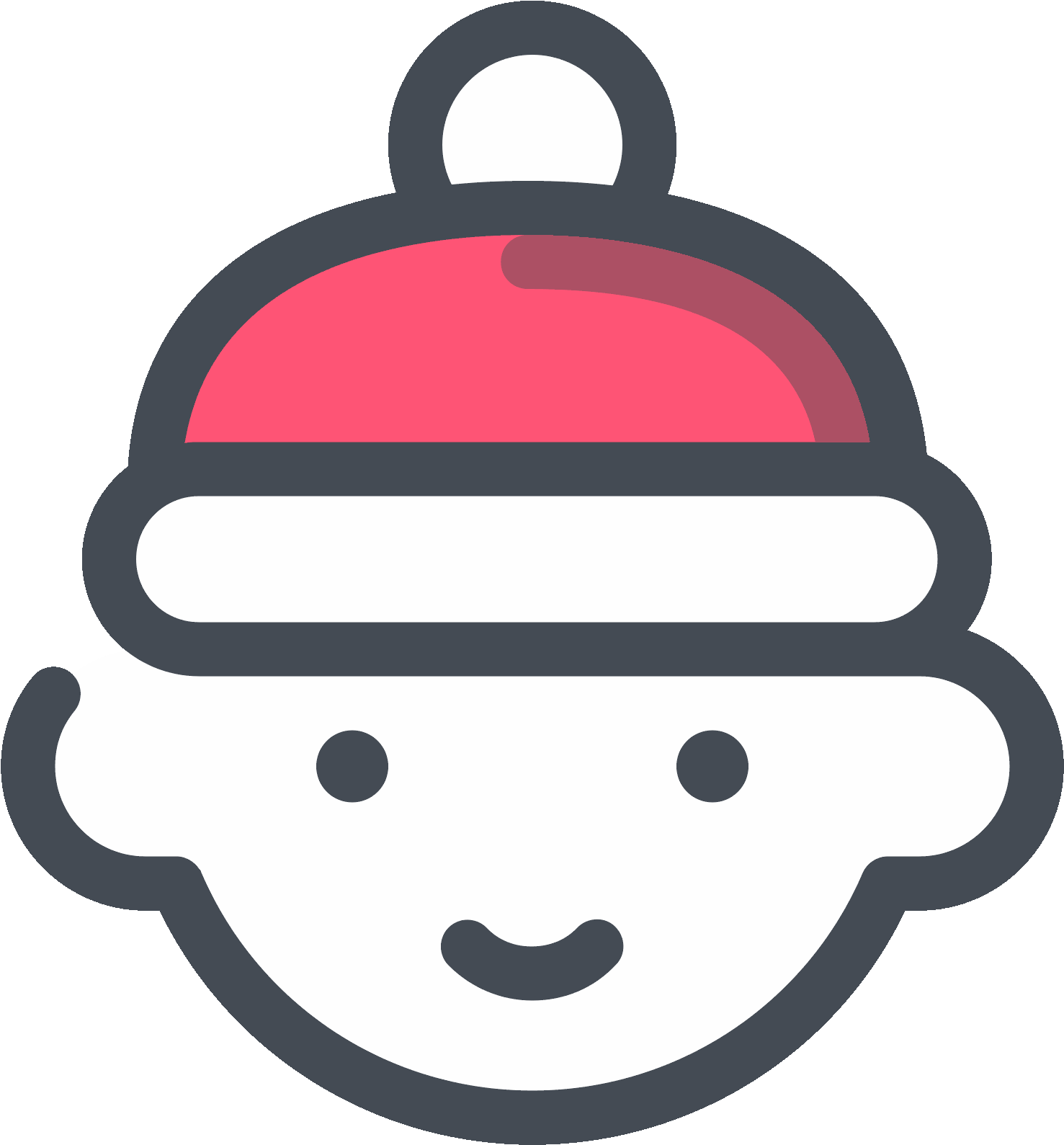 Christmas Boy Icon Clipart (1477x1589), Png Download