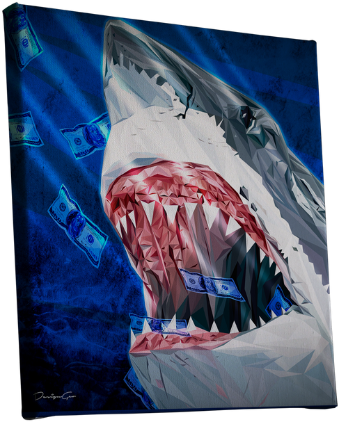 Designgeo Art - Great White Shark Clipart (1000x664), Png Download