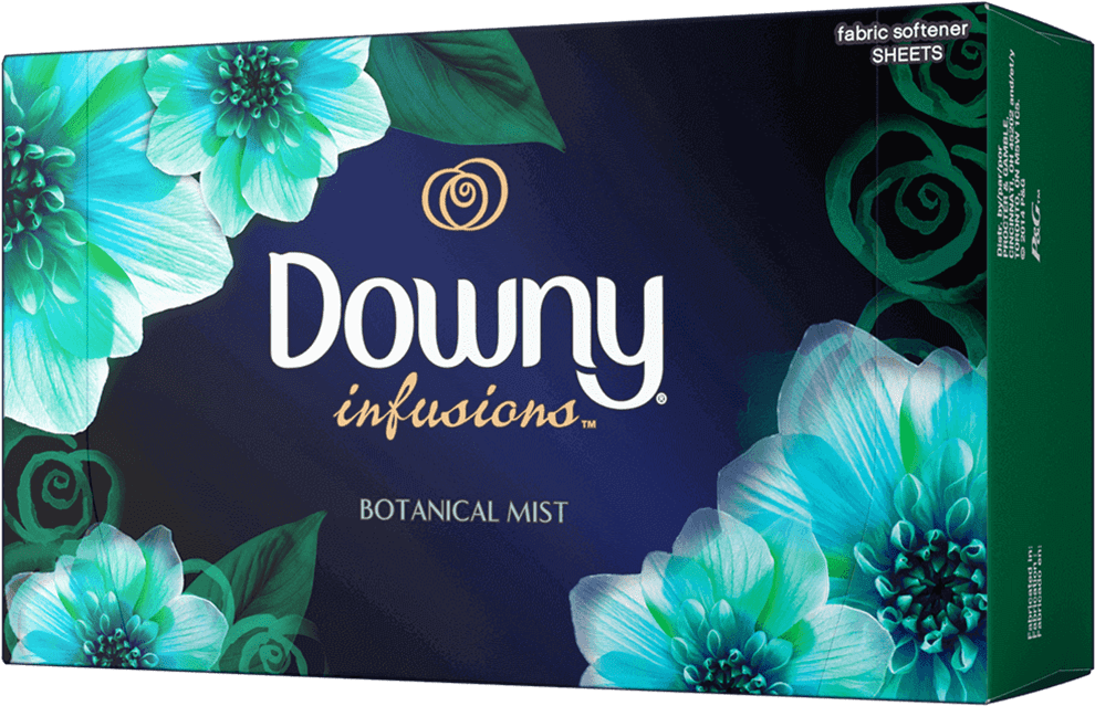 Ultra Downy® ® Infusions™ Botanical Mist™ Fabric Softener - Downy Infusions Botanical Mist Fabric Softener Sheets Clipart (1210x1210), Png Download