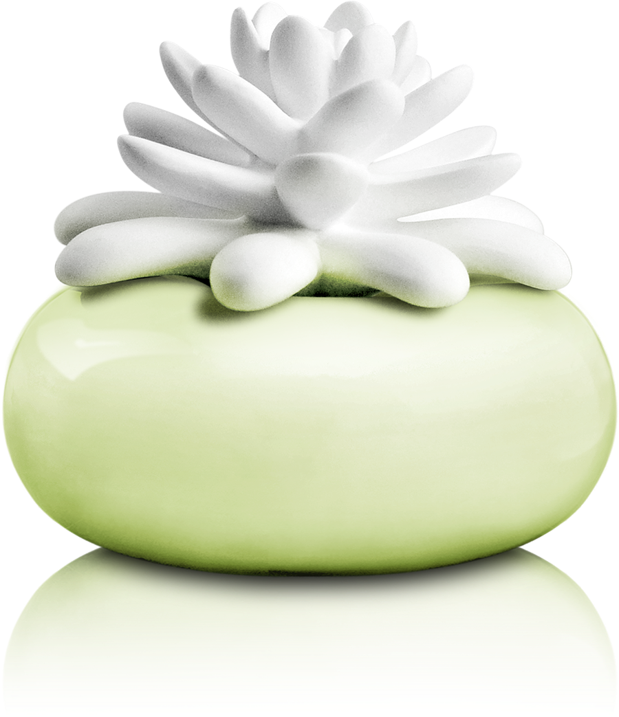 White Lotus Mini Diffuser With Botanical Garden Fragrance - Ružova Aroma Difuzer Clipart (900x1043), Png Download