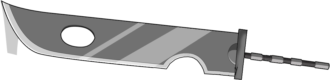 Alianza Shinobi Vs 7 Espadachines De La Niebla - Espada De Zabuza Png Clipart (1123x274), Png Download