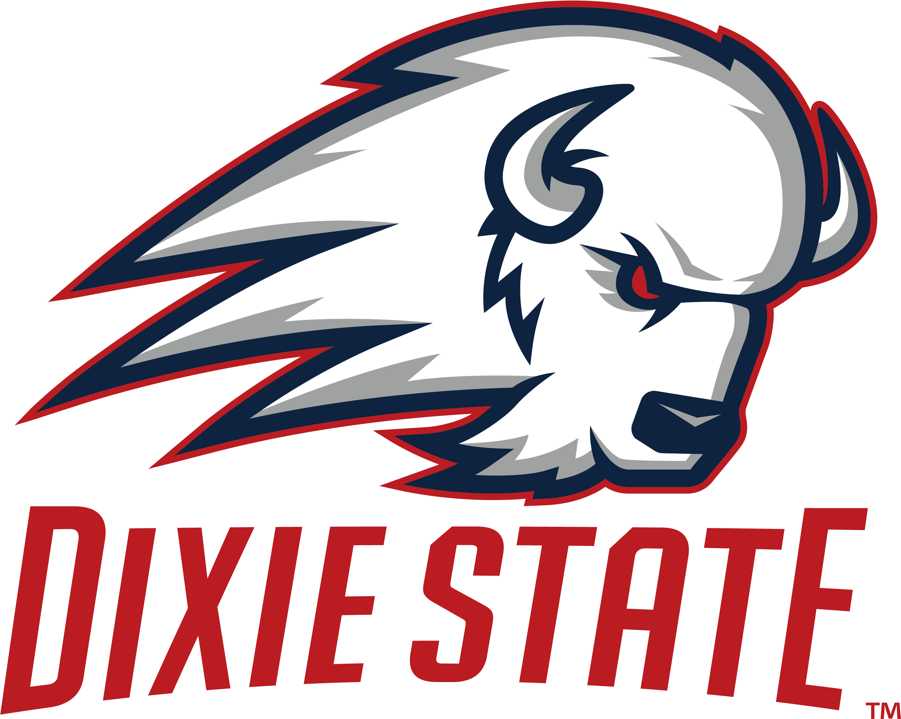 Dsu Logo - Dixie State Trailblazers Clipart (3375x2646), Png Download
