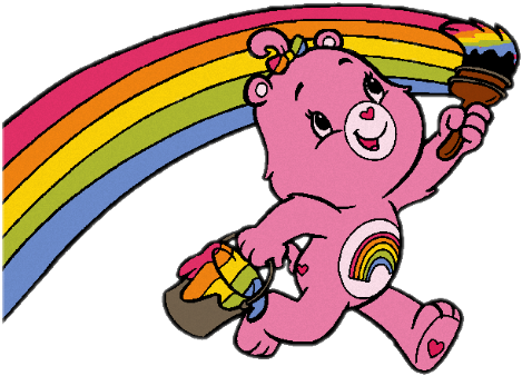 Carebear Sticker - Cartoon Clipart (469x338), Png Download