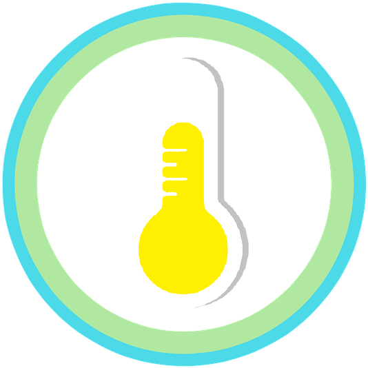 Temperature Icon Wither Lap Vector Clipart - Circle - Png Download (720x720), Png Download
