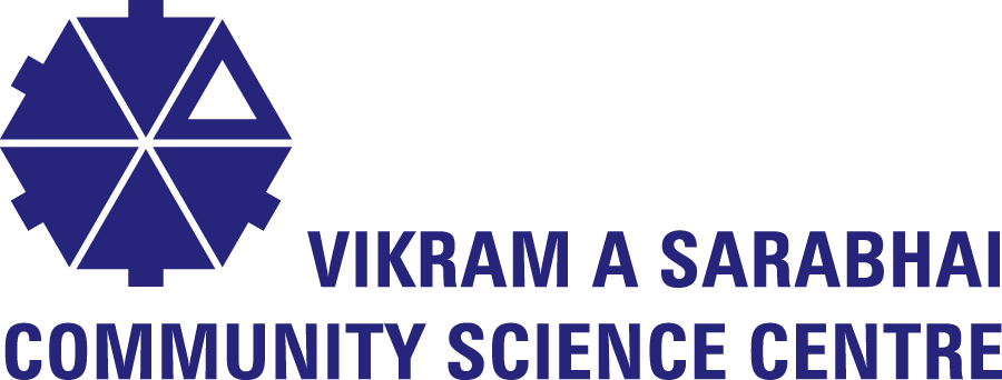 Catalyzed And Supported By National Council For Science - Vikram Sarabhai Community Science Centre Logo Png Clipart (900x342), Png Download