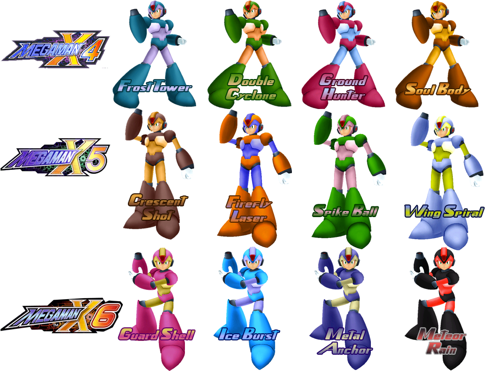 Relevant X's Body - Mega Man X5 Clipart (1000x750), Png Download