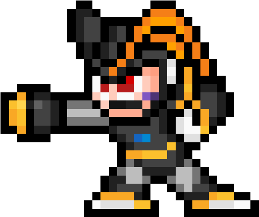 Bass Nes Remastered - Bass Megaman 8 Bits Clipart (594x528), Png Download