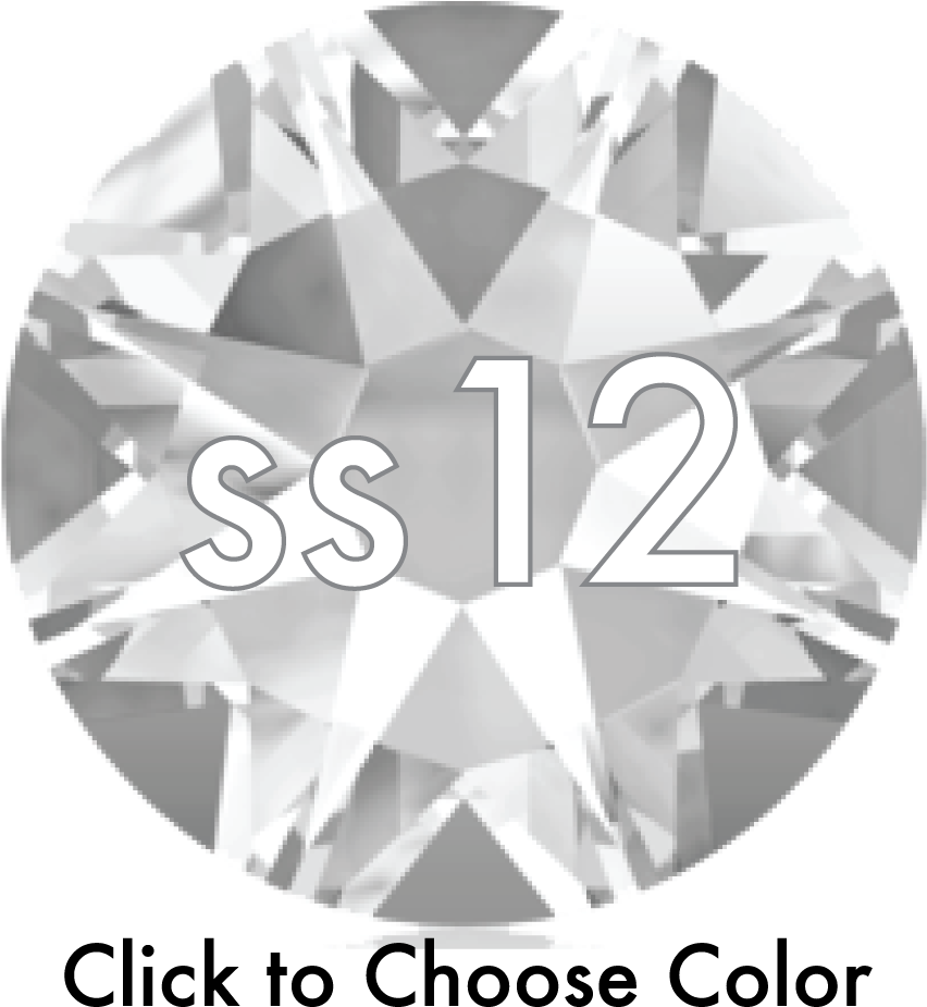#2088 Ss12, Choose Color 1/2 Gross , Crystalninja - Clear Crystal Swarovski Clipart (929x949), Png Download