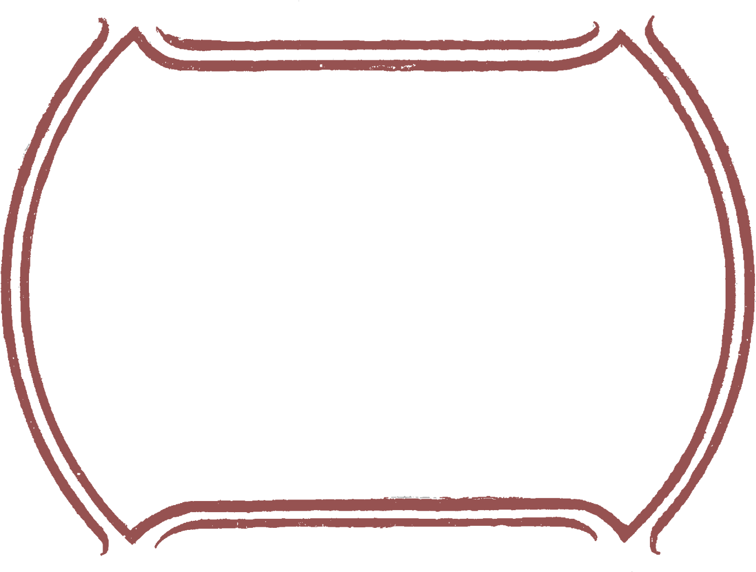 Digital Frame Marsala Red - Shabby Chic Tag Png Clipart (1600x1221), Png Download