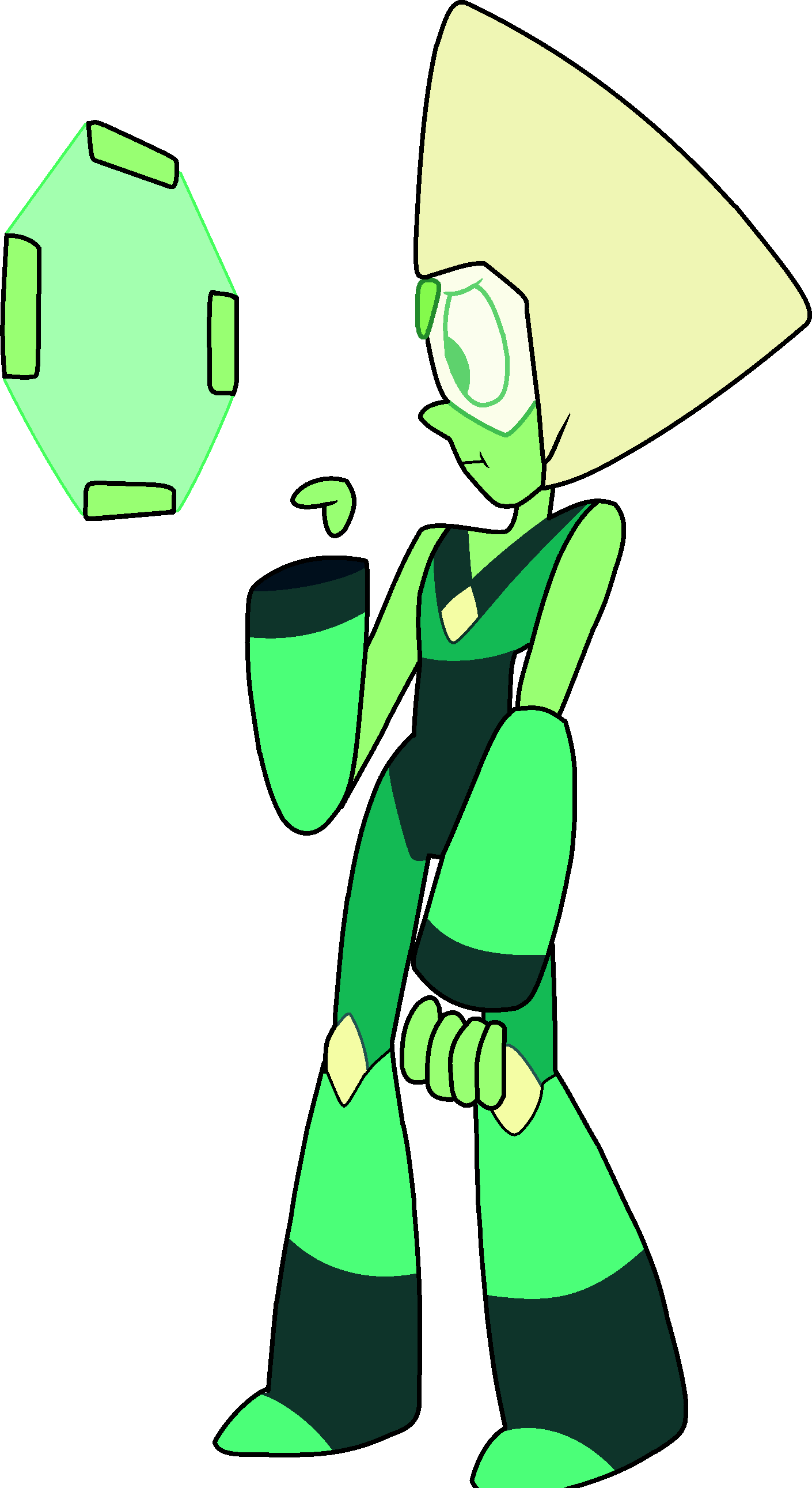 Hola De Nuevo A Todos Mis Bloguers, Hoy La Entrada - Peridot Steven Universe Limb Enhancers Clipart (1410x2582), Png Download