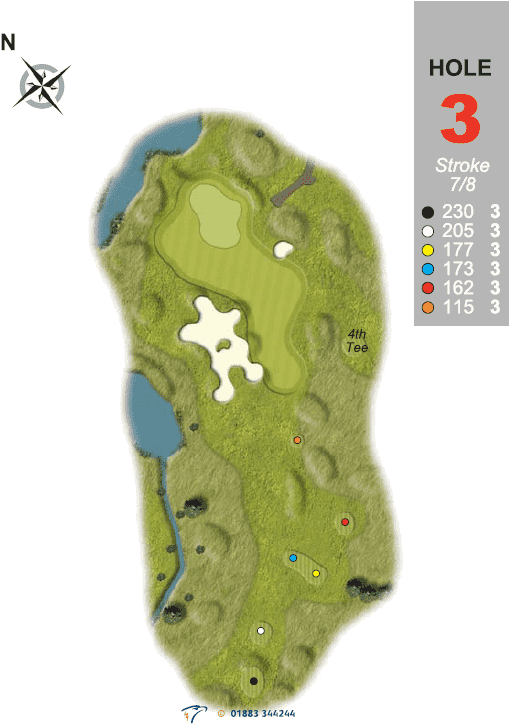 Hole 3 - Map Clipart (537x815), Png Download