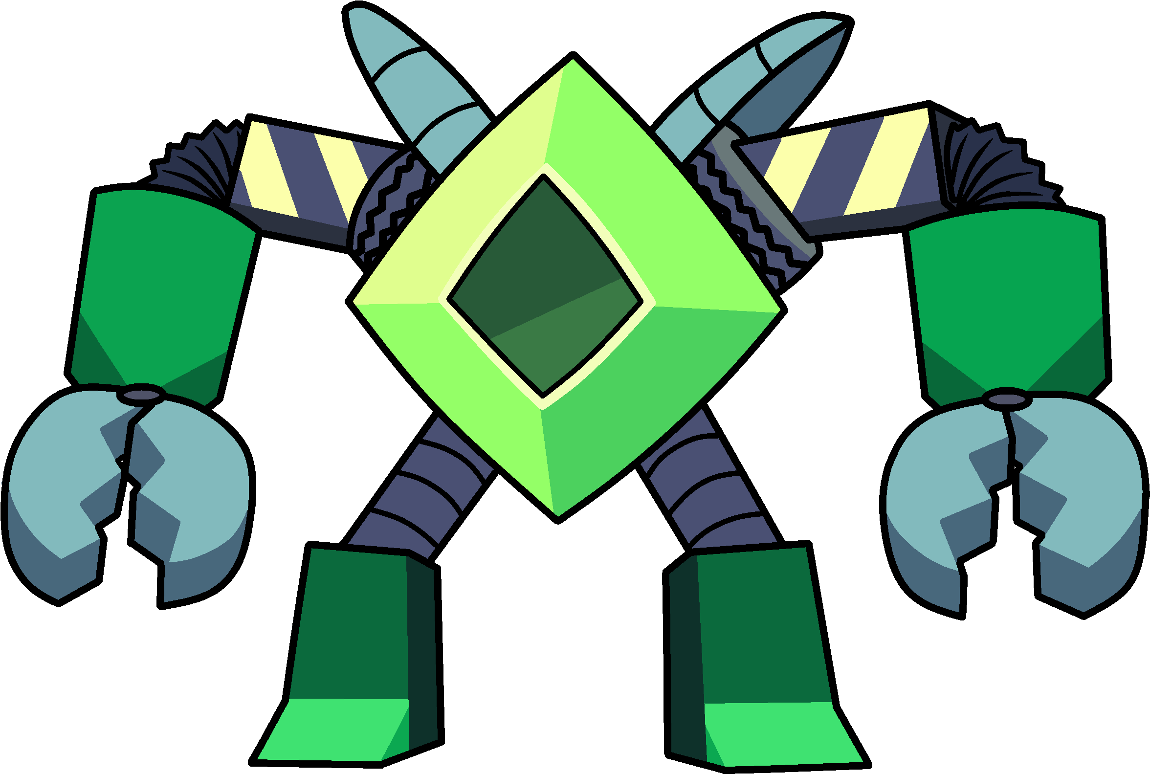 How - Steven Universe Peribot Clipart (2397x1665), Png Download
