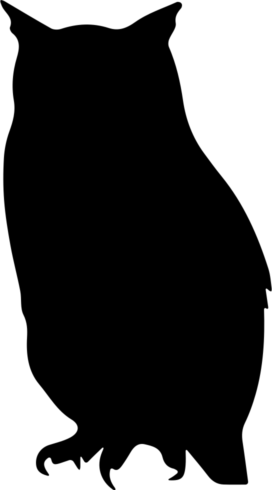 Png File Svg - Owl Icon Free Clipart (544x980), Png Download