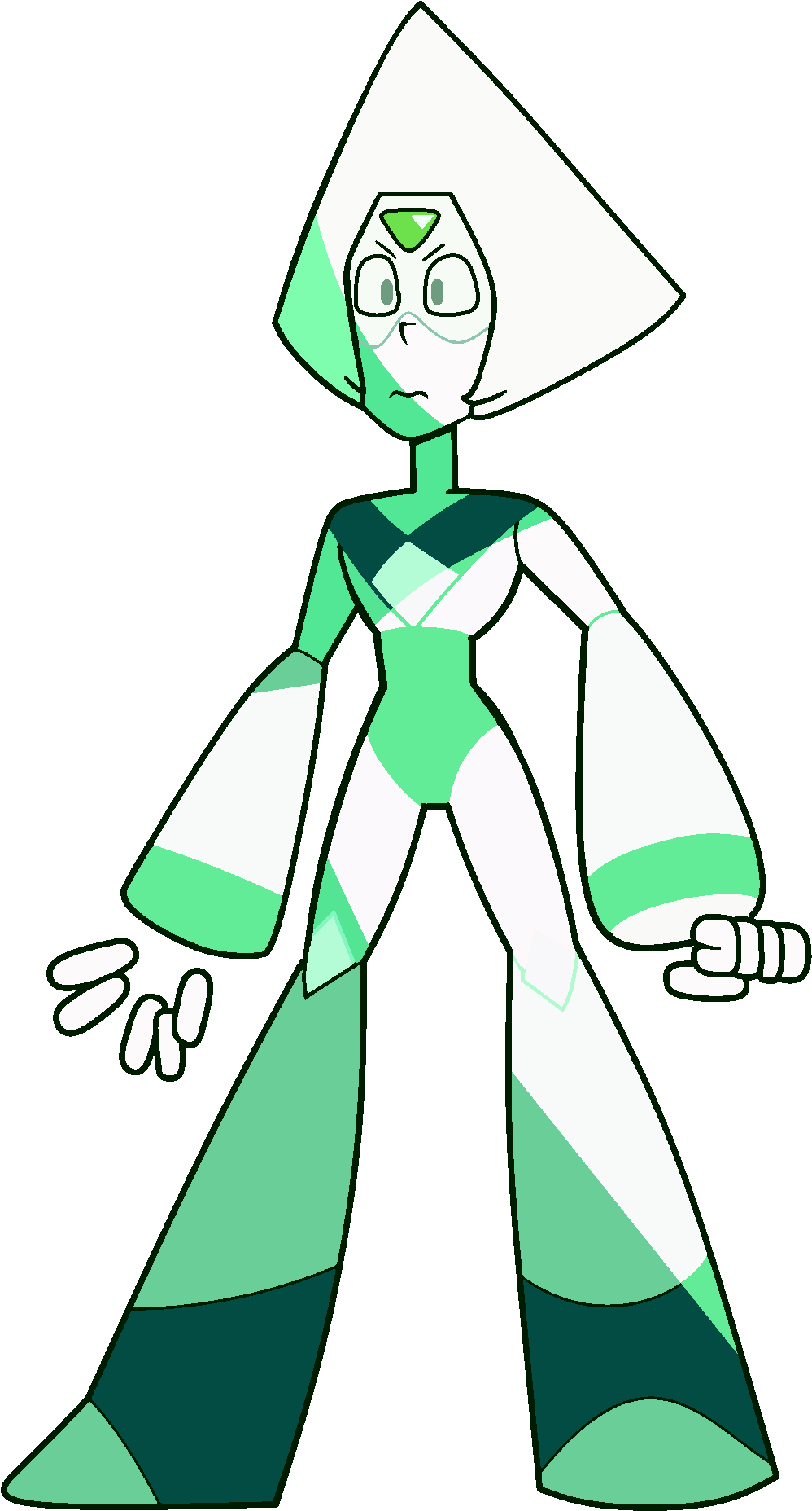 Peridot - Peridot Steven Universe Dorito Clipart (1057x1960), Png Download