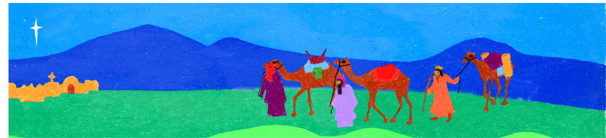 3 Wise Men Bookmark , Png Download - Arabian Camel Clipart (2084x476), Png Download