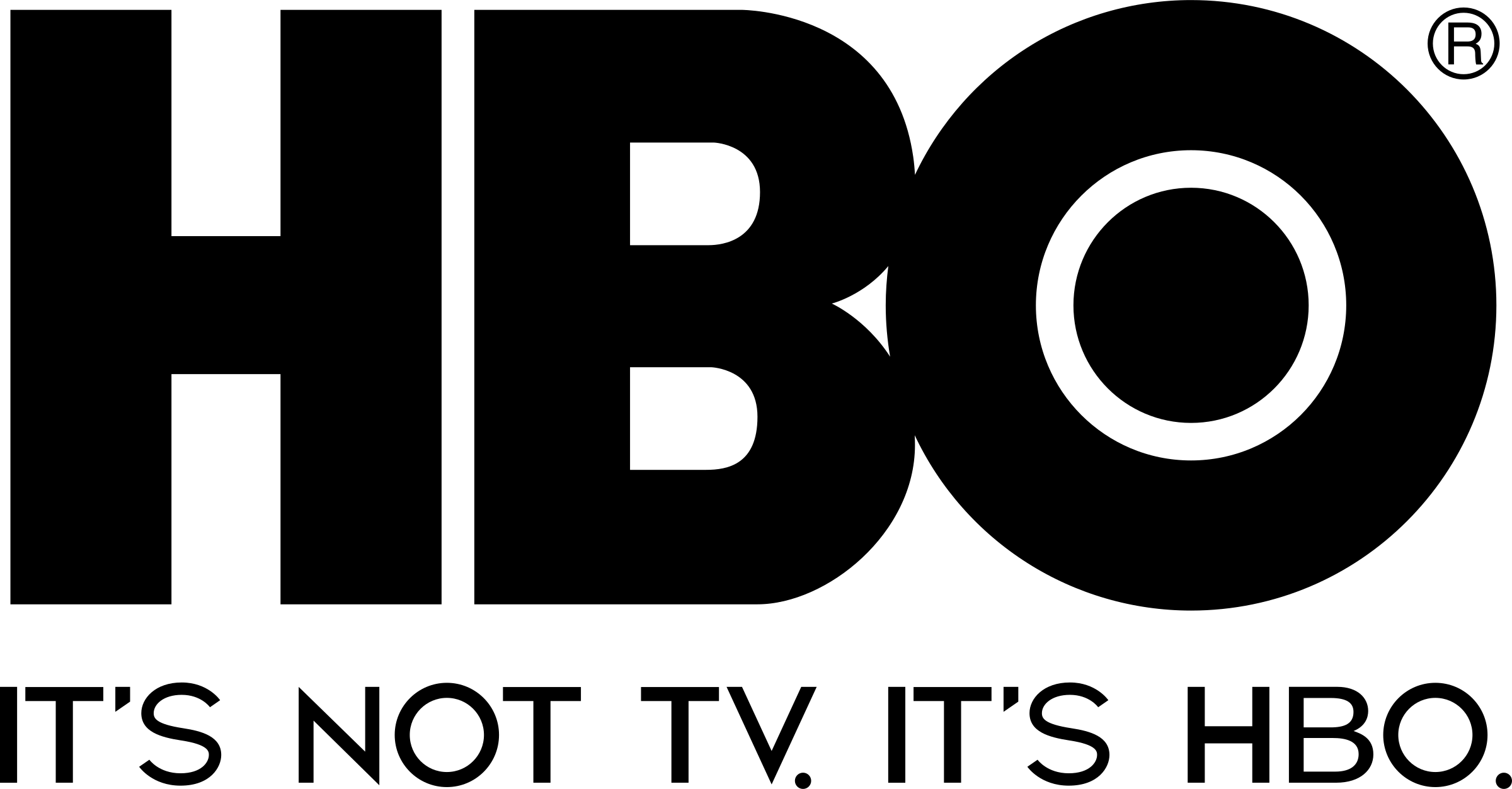 Hbo Logo Png Transparent - Hbo Clipart (2400x1253), Png Download