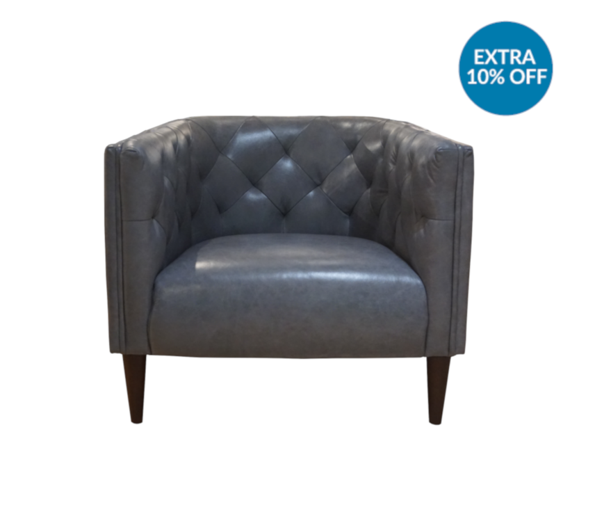 Enzo Arm Chair - Club Chair Clipart (856x726), Png Download