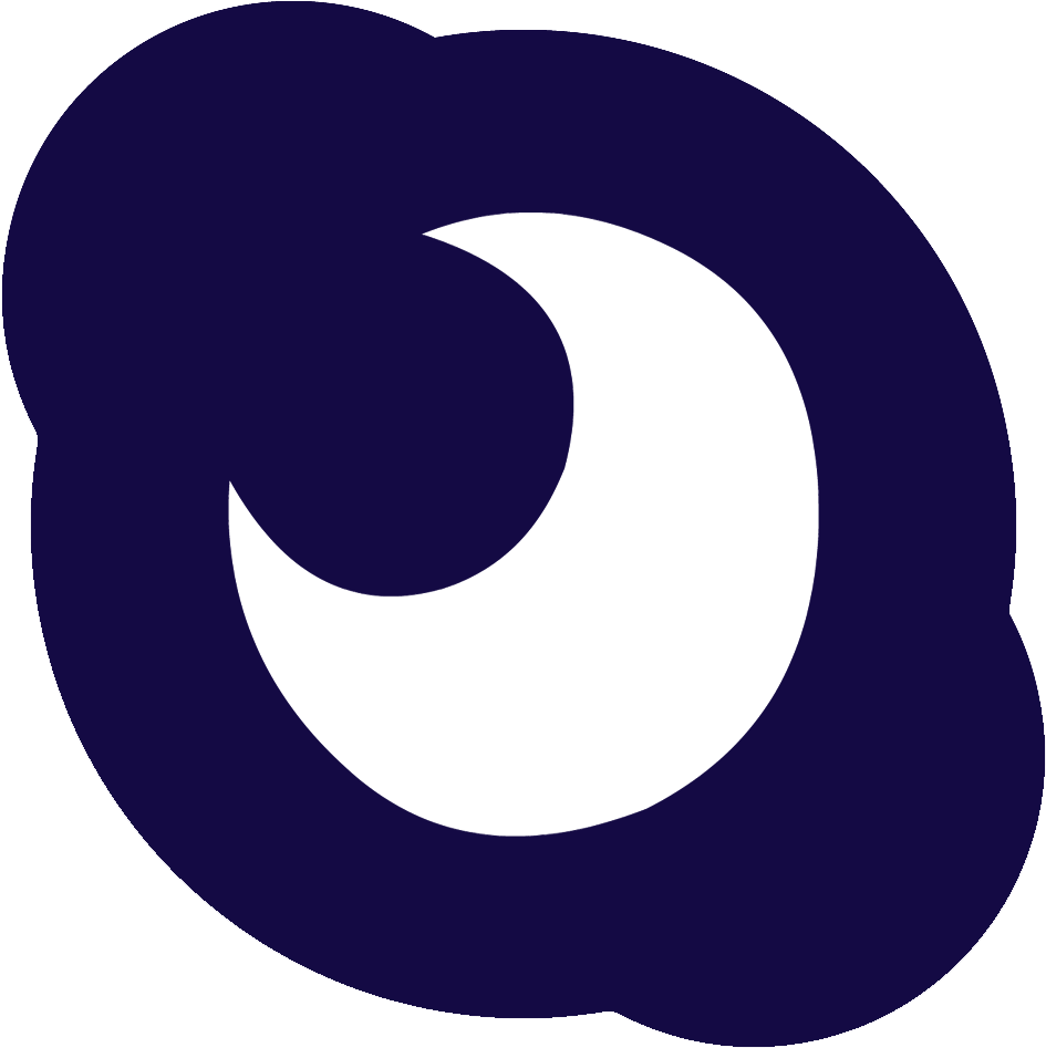 Abb-mod, Logo, Princess Luna, Safe, Skype - Crescent Clipart (1024x1024), Png Download