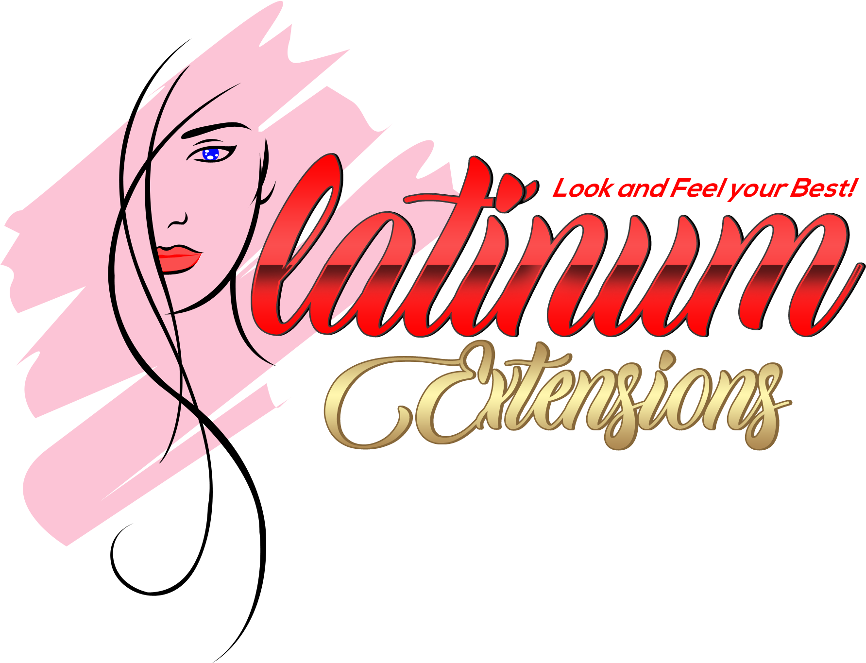 My Platinum Extensions - Calligraphy Clipart (2000x1504), Png Download