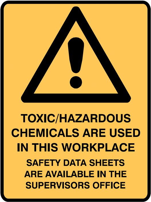 Brady Warning Signs - Chemical Storage Cabinet Sign Clipart (800x800), Png Download