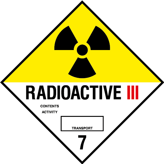 Radioactive 3 Sign - Radioactive Material Mark Clipart (567x567), Png Download
