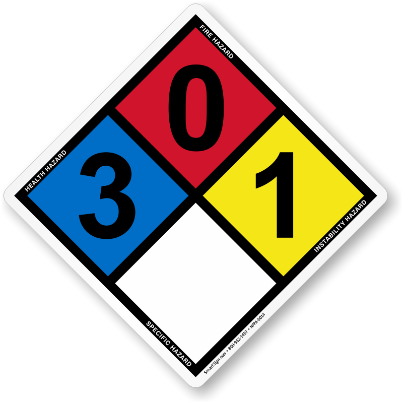 Zoom, Price, Buy - Ethylene Oxide Nfpa Diamond Clipart (800x800), Png Download