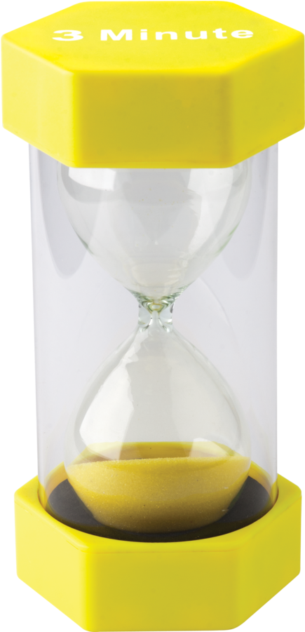 3 Minute Sand Timer Clipart (900x900), Png Download