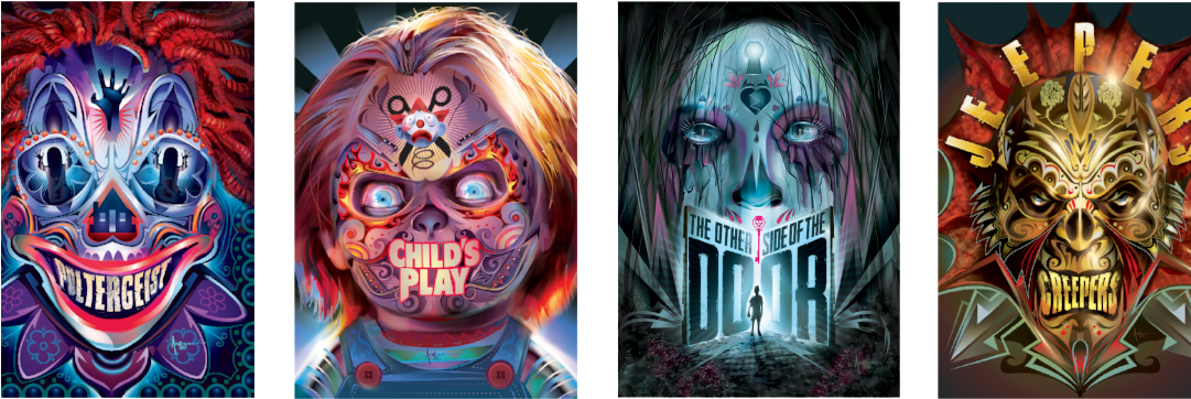 Horror Classics Come To Dvd For Halloween With Custom - Custom Horror Movie Covers Clipart (1080x400), Png Download