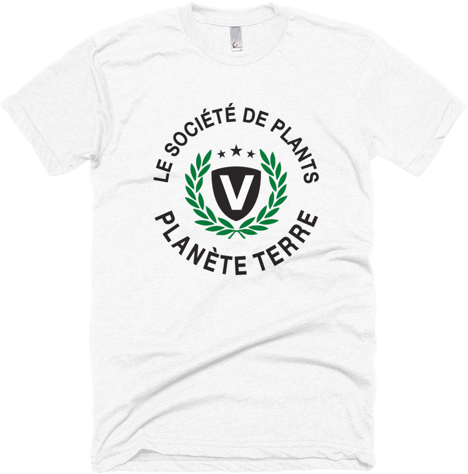 'les Society De Plants' Tee In White - Active Shirt Clipart (1000x1000), Png Download