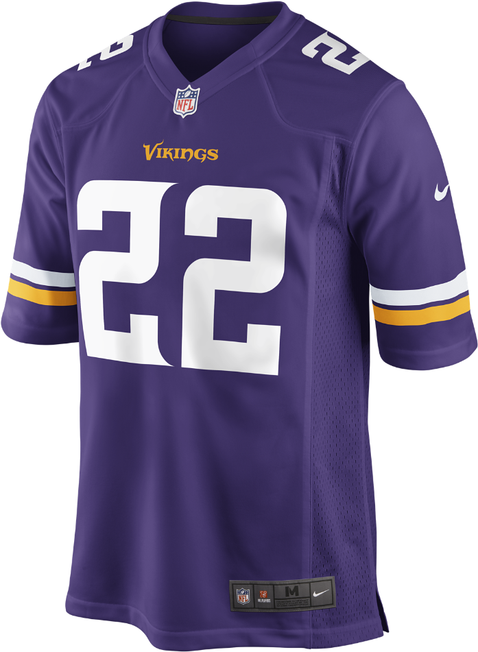 Nike Nfl Minnesota Vikings Men's Football Game Jersey - Adrian Peterson Vikings Jersey Clipart (1000x1000), Png Download