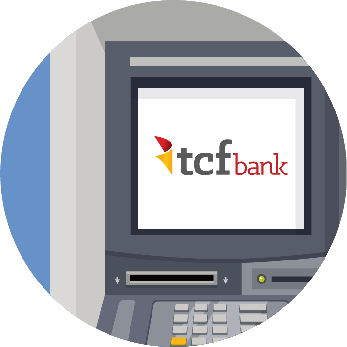 Our Convenient Atm Locations Let You Do Your Banking - Tcf Bank Clipart (730x730), Png Download
