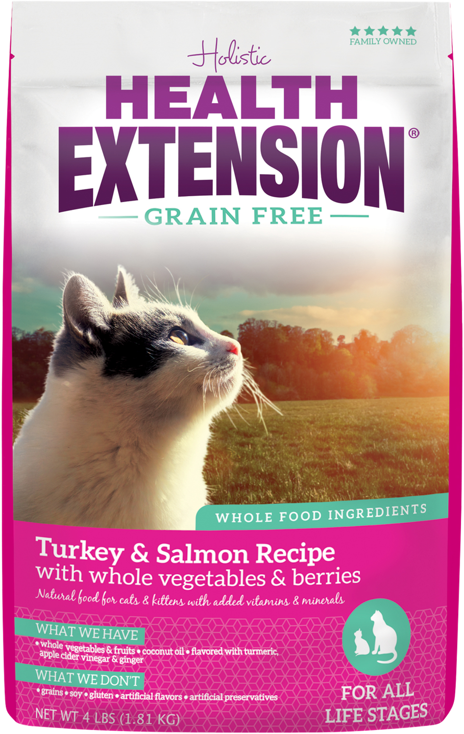 Health Extension Grain-free Turkey, Salmon & Chickpea - Cat Grabs Treat Clipart (1600x1600), Png Download