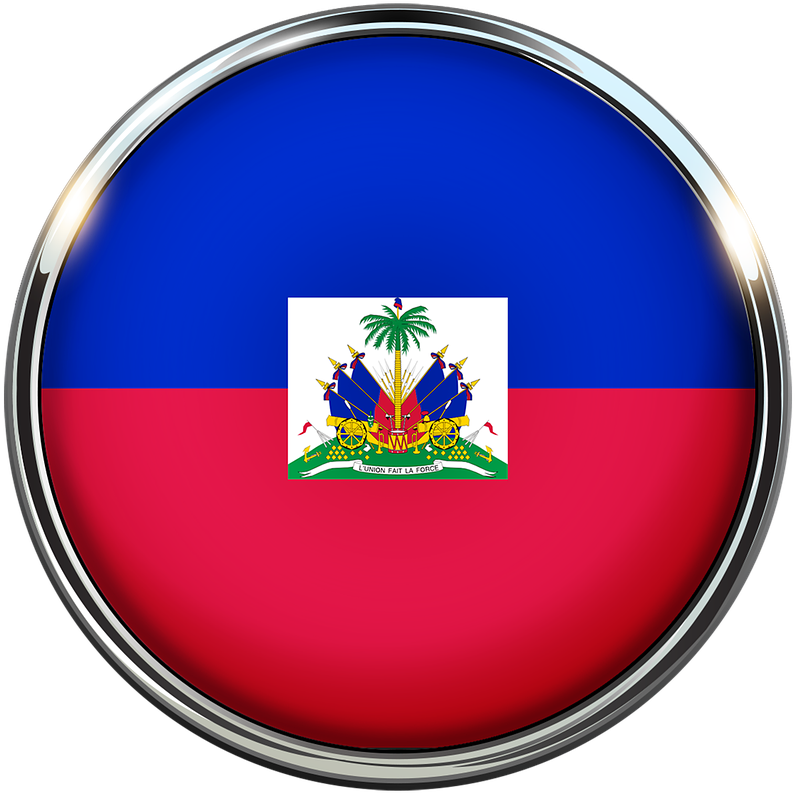 Haiti Flag Circle Clipart (1280x1280), Png Download