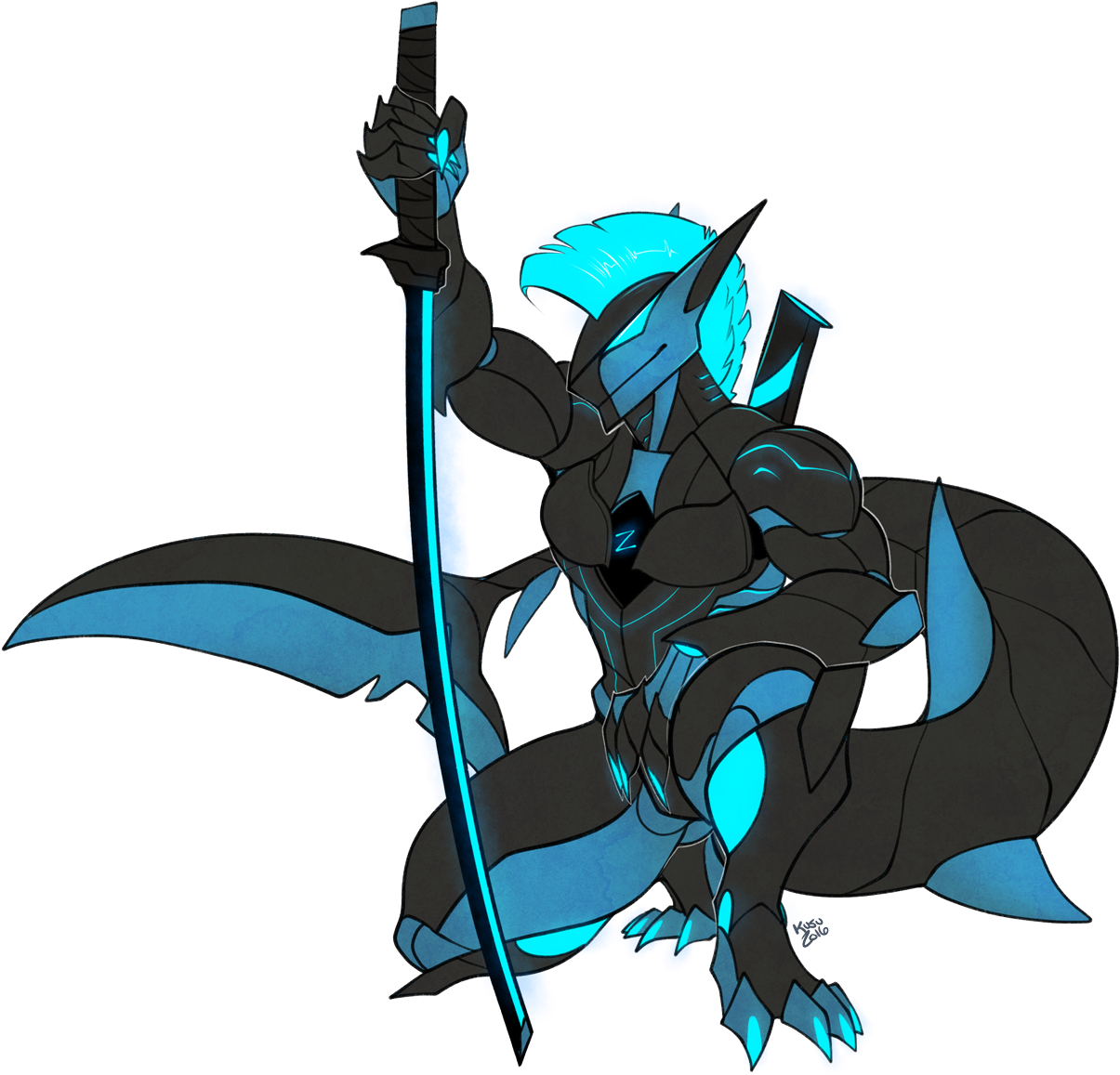 Carbon Fiber Genji Fanart Clipart (1280x1222), Png Download