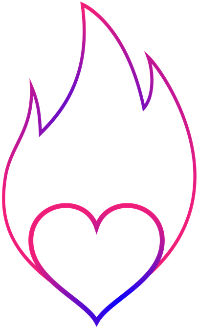 Heart Flame Logo Emblem Congratulation Design - Flame Clipart (720x720), Png Download