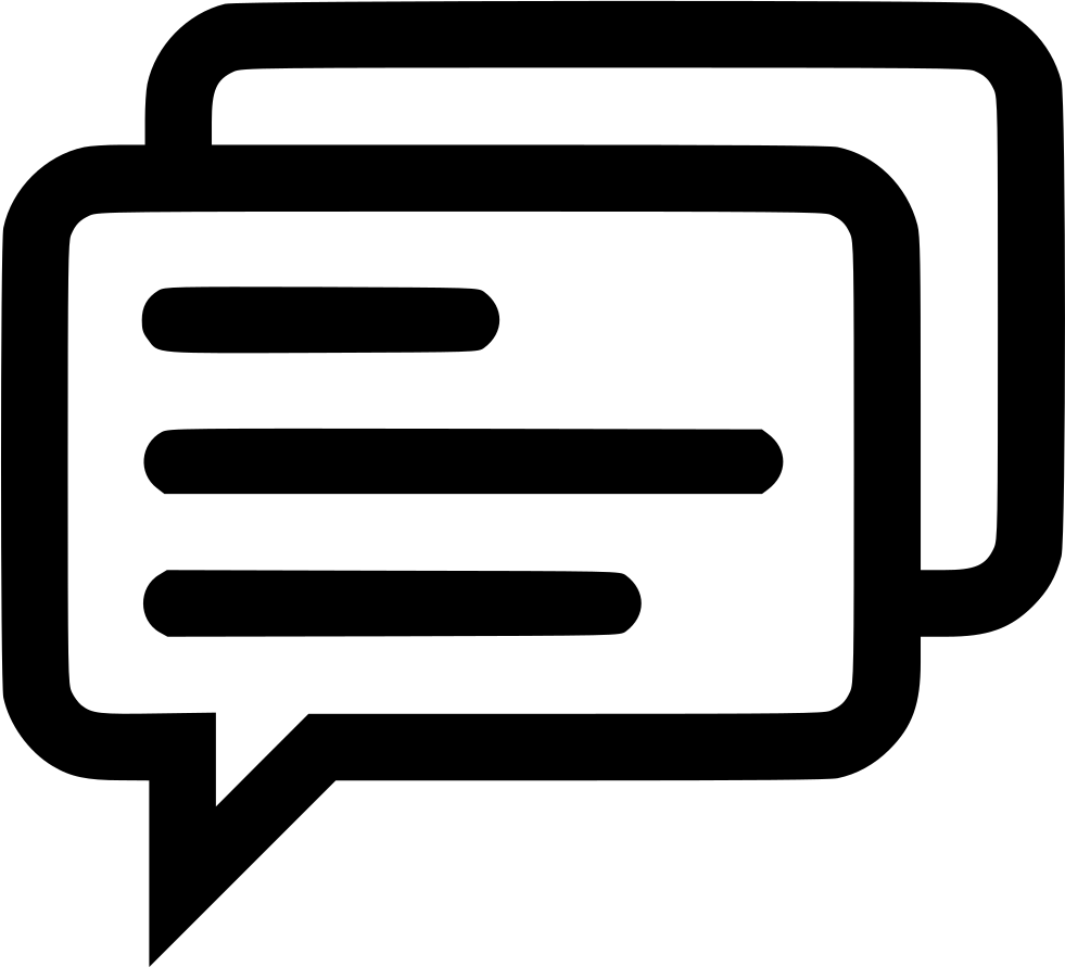 Sms Chat Message Information Whatsapp Svg Png Ⓒ - Message Chat Icon Png Clipart (981x892), Png Download