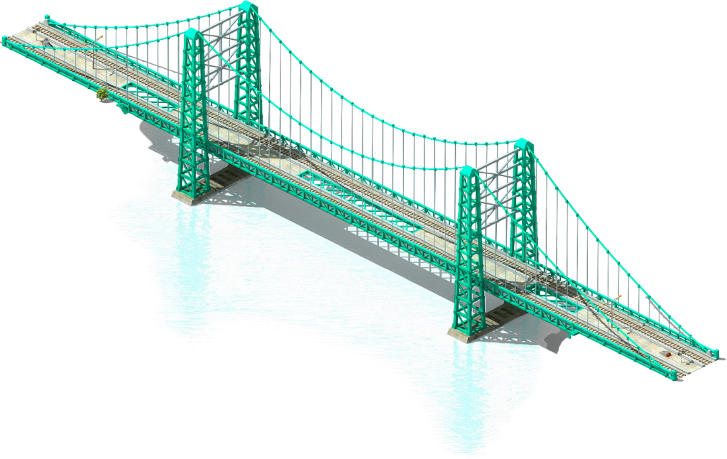 Bridge Vector Free Png Download Image - Portable Network Graphics Clipart (1024x646), Png Download