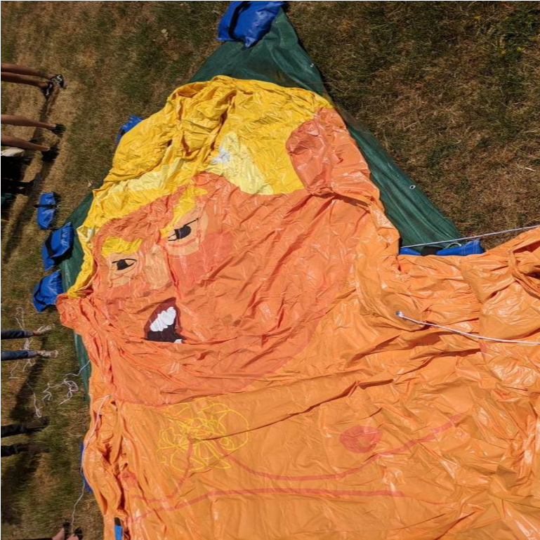 Trump Balloon Deflated - Modern Art Clipart (768x1024), Png Download