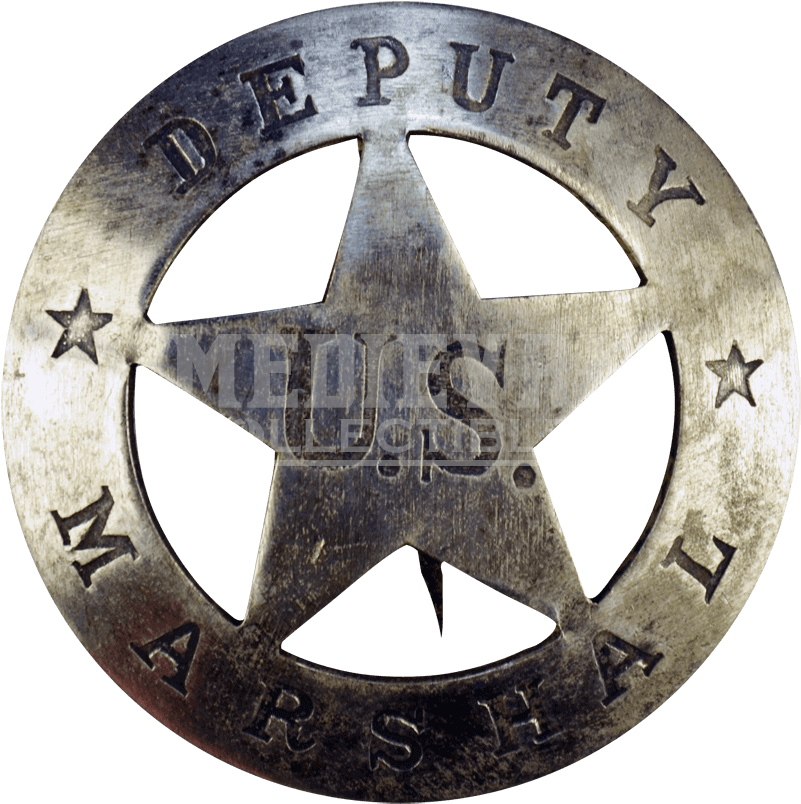 Western Marshal Badge Transparent Clipart (850x850), Png Download
