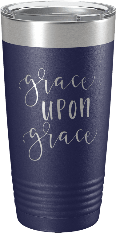 Grace Upon Grace 20oz Insulated Tumbler - Tumbler Clipart (900x900), Png Download
