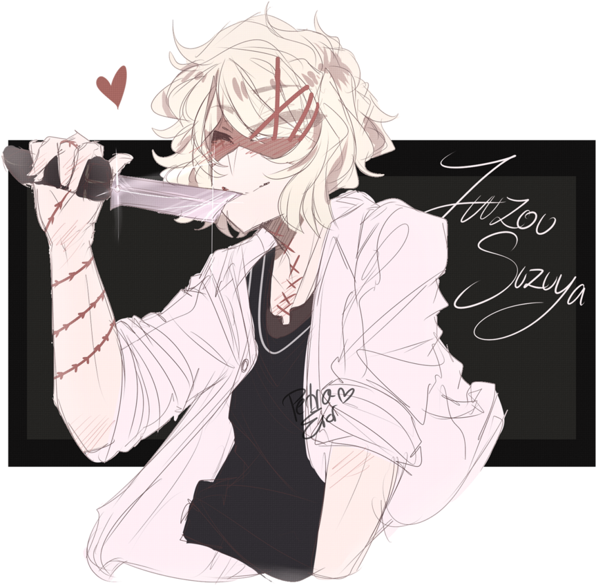 Juuzou Suzuya By Drawing-heart Clipart (871x917), Png Download