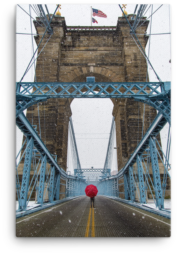 "rose On The Snow Bridge" - Drawbridge Clipart (1000x1000), Png Download
