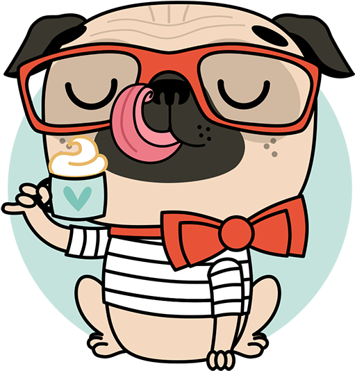Pug Life Ii - Pug Clipart (600x600), Png Download