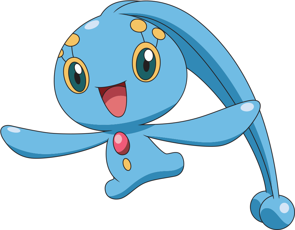 Manaphy Png - Pokemon Manaphy Clipart (1000x1000), Png Download