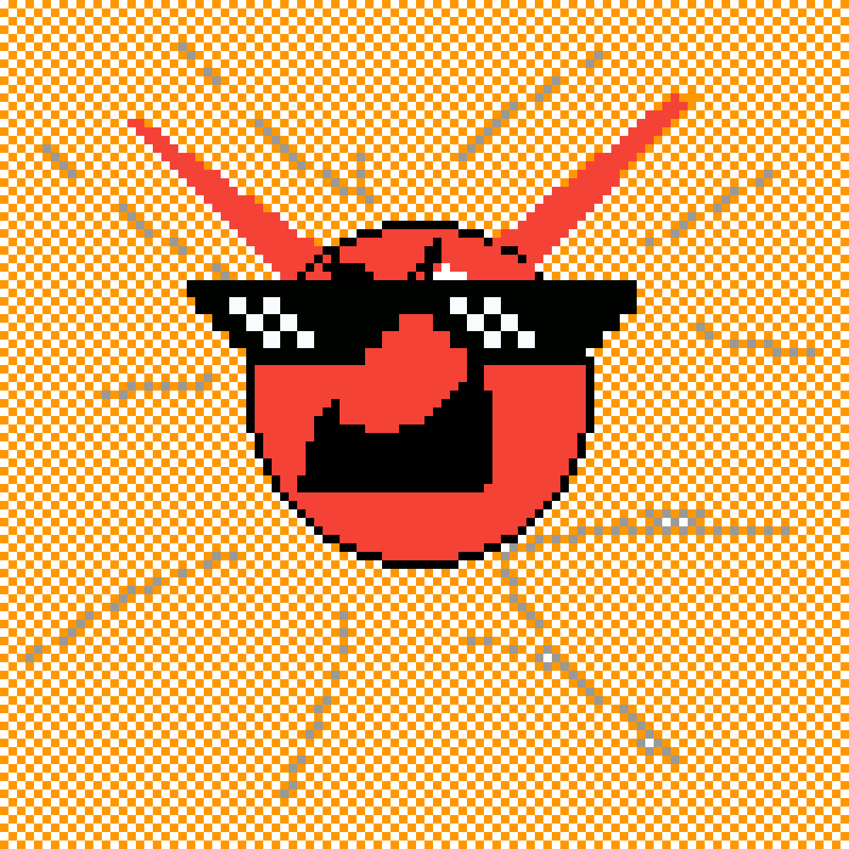 Pixel Demonio Clipart (1200x1200), Png Download
