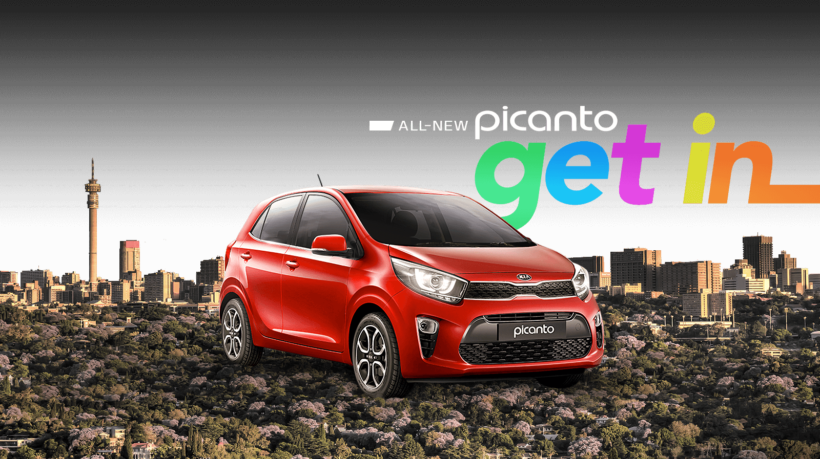 Banner Nosky - Kia Picanto Smart 1.2 Red Clipart (1600x897), Png Download