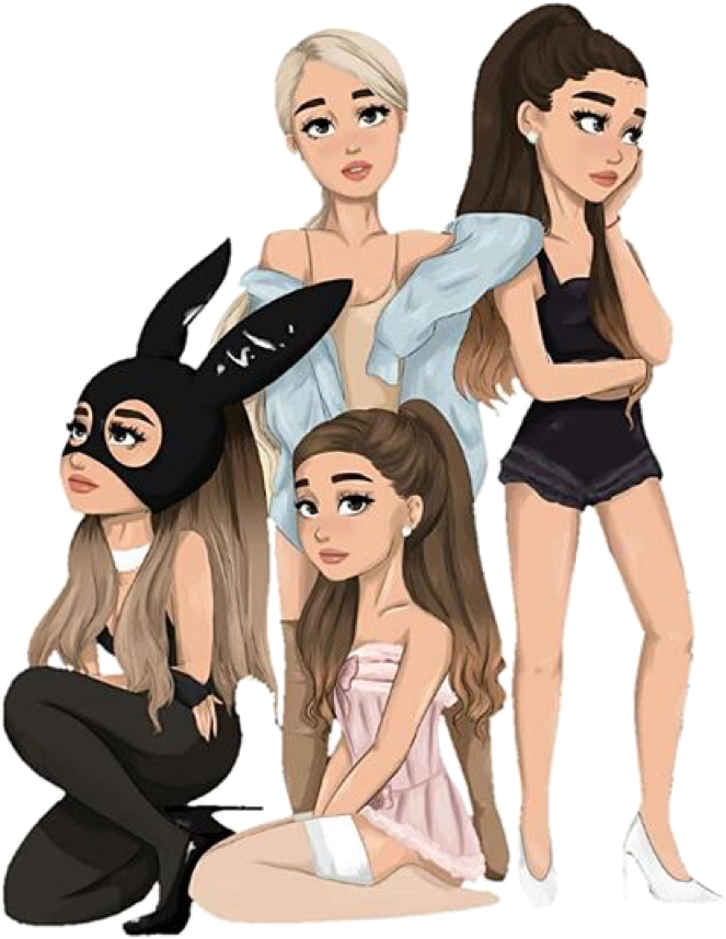 Ariana Grande Yours Truly Everything Drawing Girl Cute - Ariana Grande Your Truly My Everything Dangerous Woman Clipart (1024x985), Png Download
