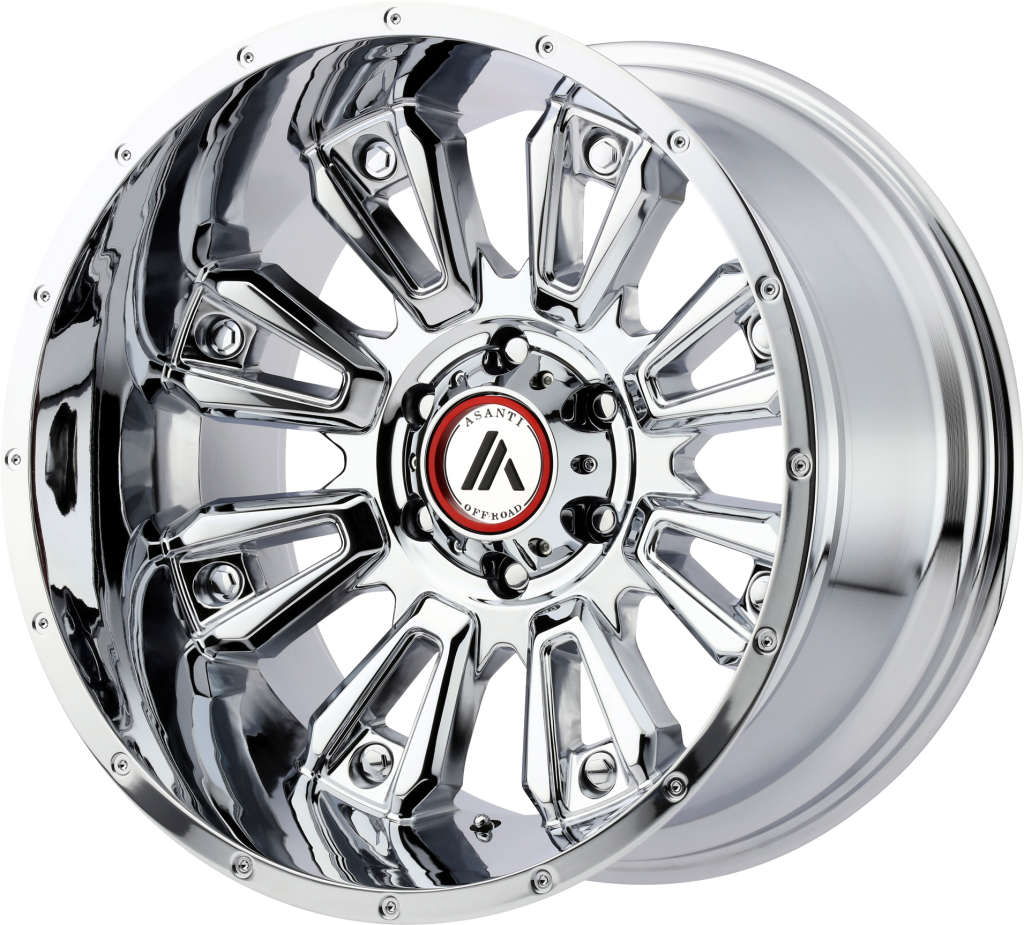 20" Inch Asanti Off Road Ab808 Chrome Wheel Rim Clipart (1024x925), Png Download