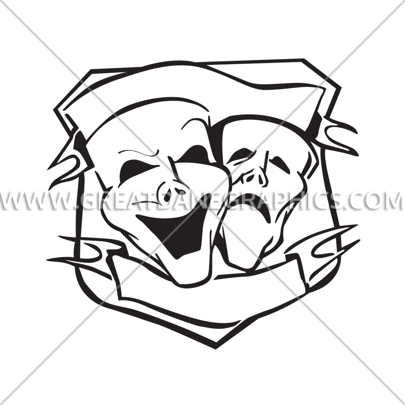 Drama Mask Png Clipart (825x825), Png Download