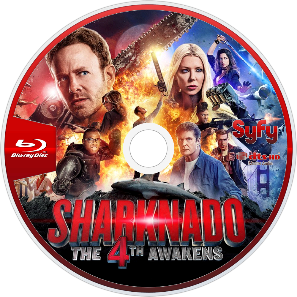 The 4th Awakens Bluray Disc Image - Sharknado The 4th Awakens Clipart (1000x1000), Png Download